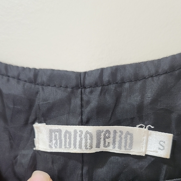 Monoreno Vtg Black and White Geometric Mini Dress - Picture 2 of 16